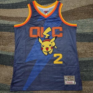 Shai Gilgeous-Alexander OKC Thunder Custom Pikachu Jersey M Mitchell & Ness